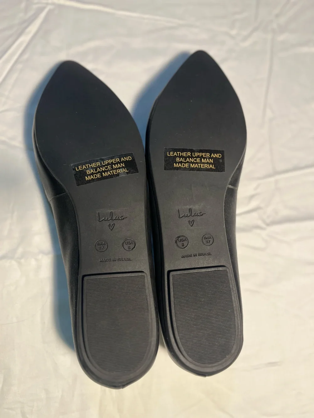 Lulu's Black Leather Pointed-Toe Loafers